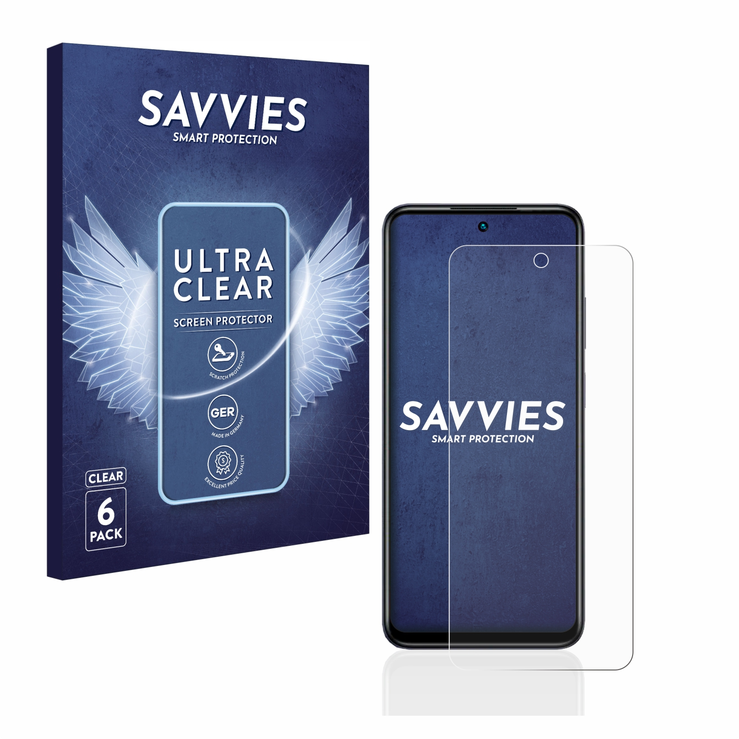 6x SAVVIES klare Infinix Note Schutzfolie(für Play) 30