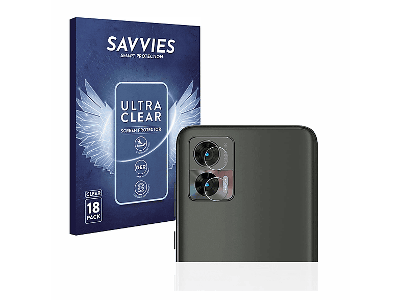 Neo) SAVVIES Edge 18x Motorola klare Schutzfolie(für 30