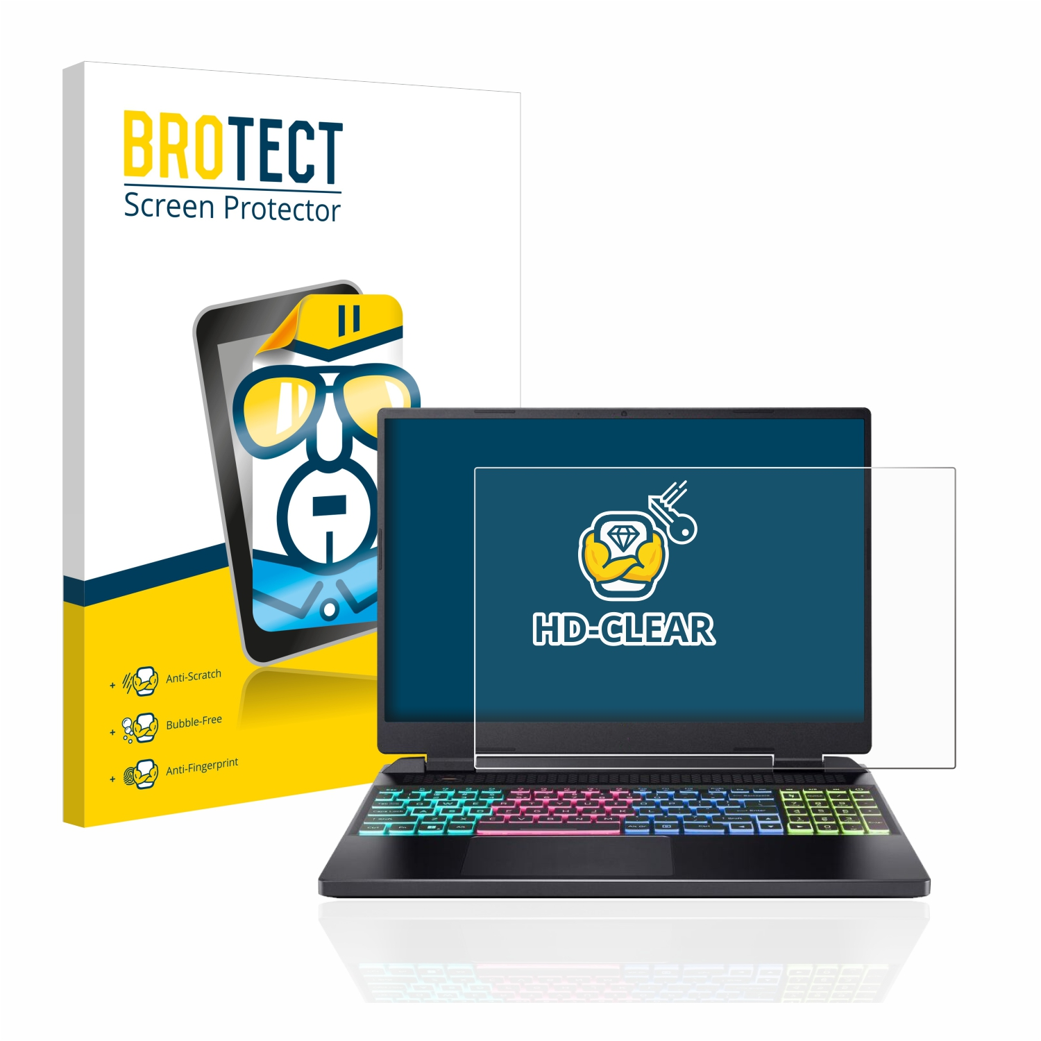 Nitro Acer 17) BROTECT klare Schutzfolie(für