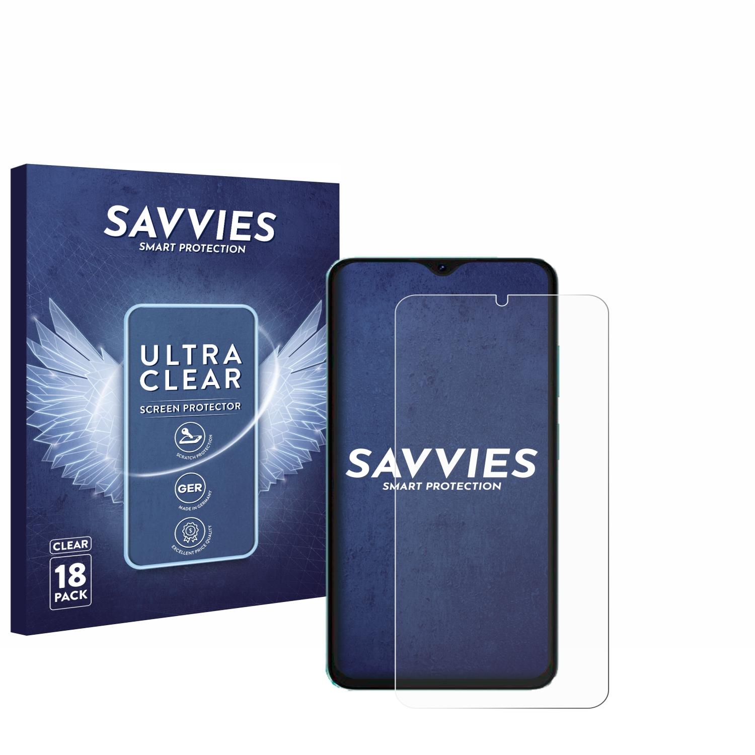 SAVVIES 18x klare Schutzfolie(für Oscal C70)