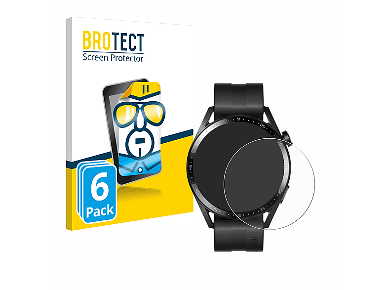 BROTECT 6x klare (46 Watch 3 Schutzfolie(für mm)) GT Huawei