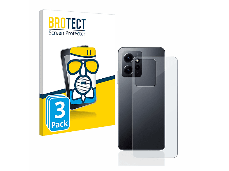 BROTECT 3x Airglass matte Schutzfolie(für Xiaomi Redmi Note 12 4G)