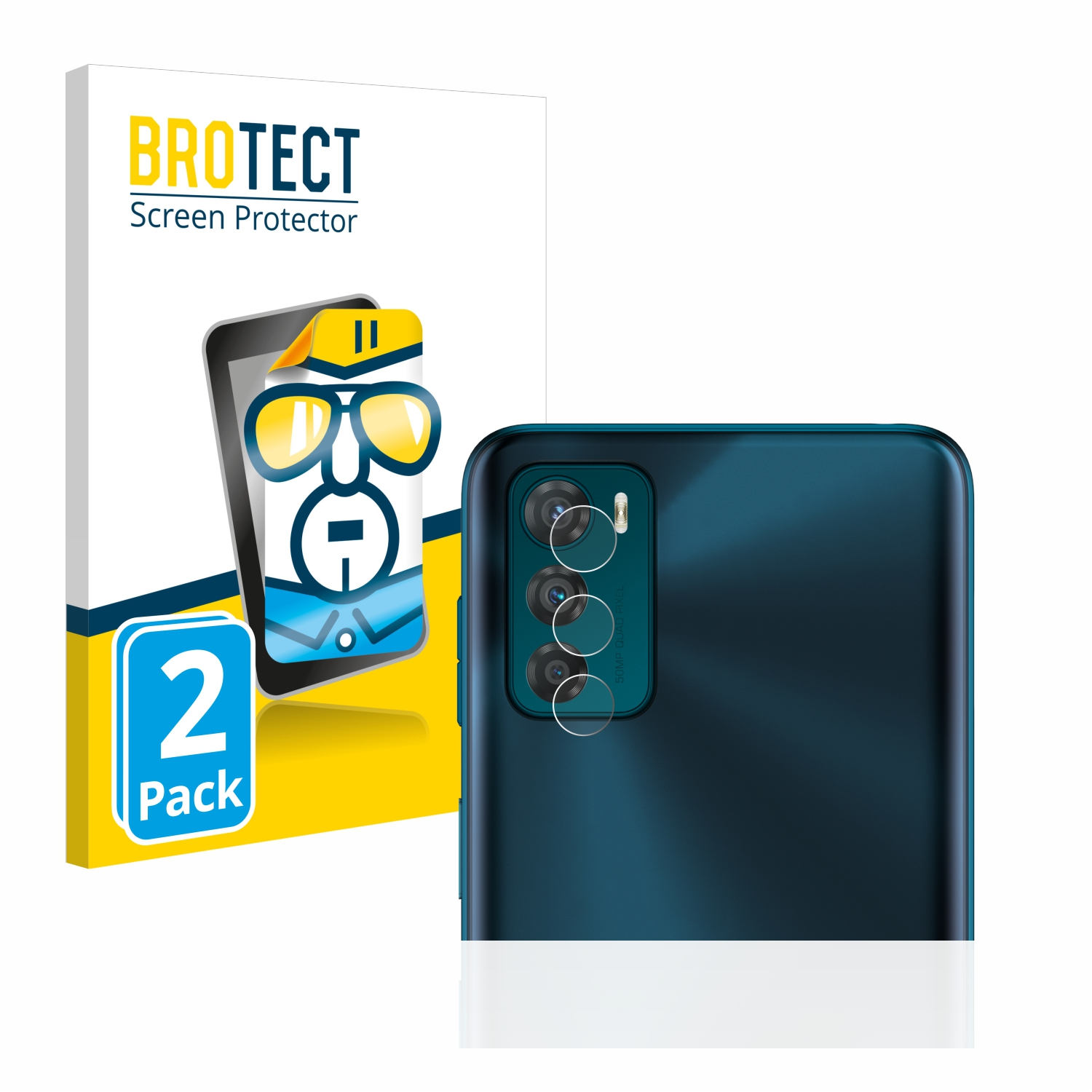 BROTECT klare 2x Moto Schutzfolie(für G42) Motorola