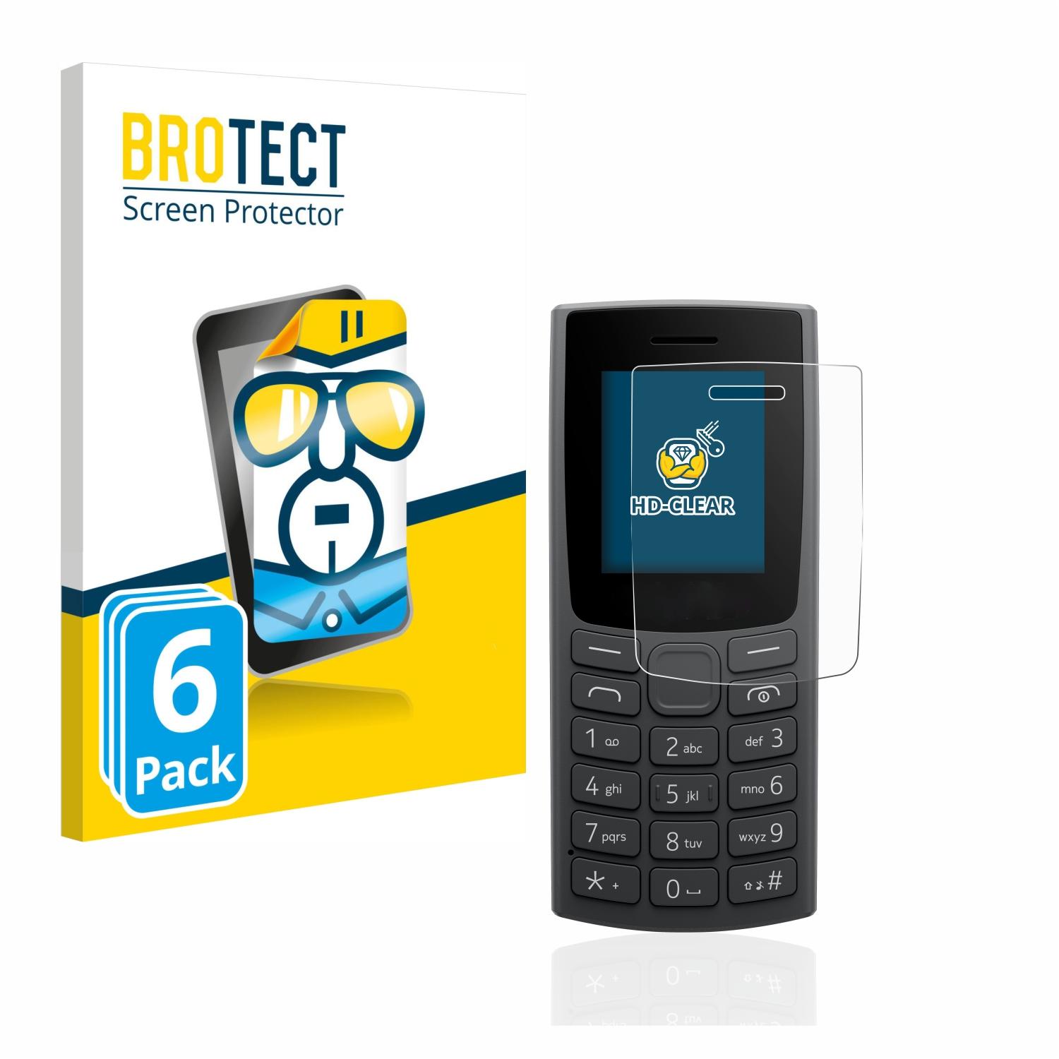 klare Schutzfolie(für Nokia BROTECT 106 6x (2023))