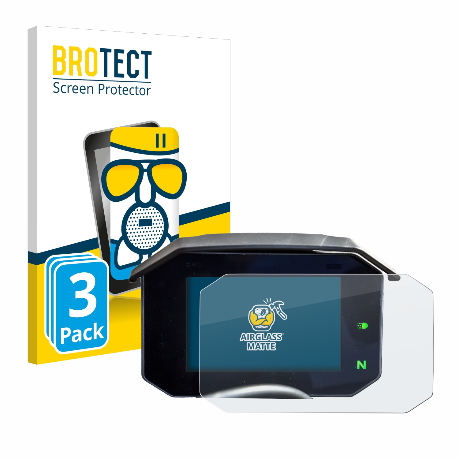 BROTECT 3x Schutzfolie(für / matte V4 Aprilia RSV4 Airglass 2021-2023) Tuono