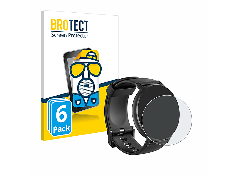 BROTECT 6x matte Schutzfolie(für Iowodo R2) | Smartwatch Schutzfolien & Gläser