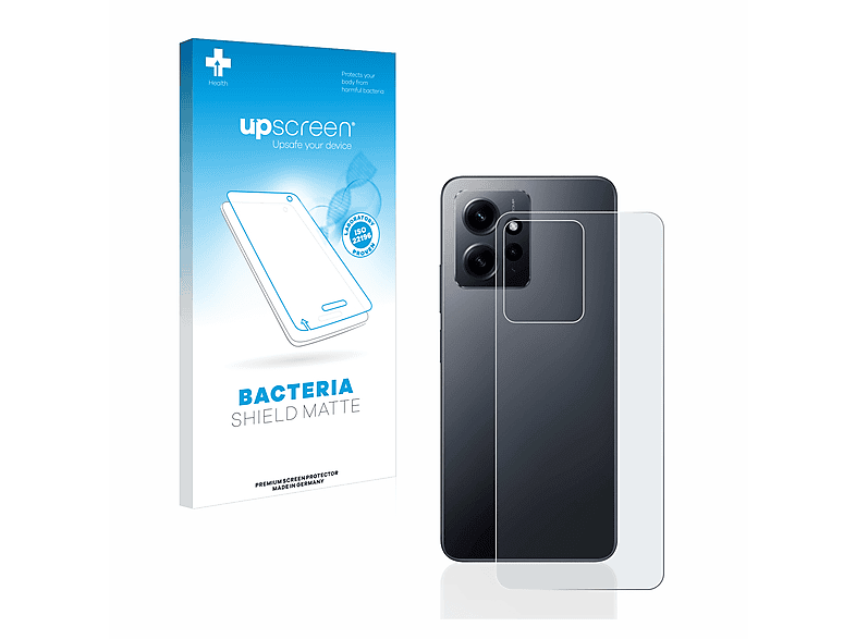 UPSCREEN antibakteriell entspiegelt matte 12 4G) Note Xiaomi Schutzfolie(für Redmi