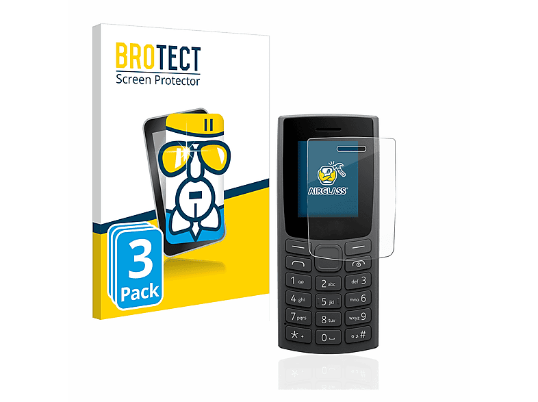 BROTECT 3x Airglass klare Schutzfolie(für Nokia 110 (2023))