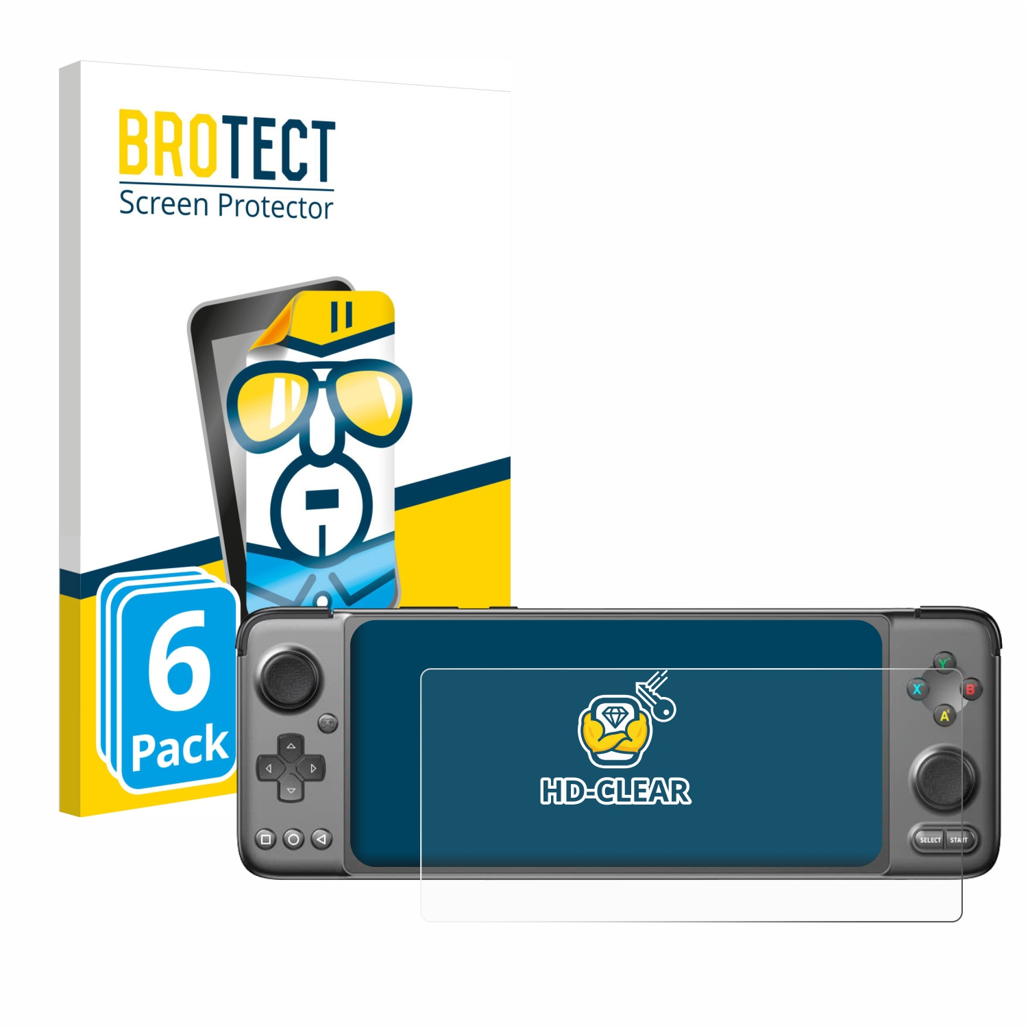 BROTECT 6x klare GPD Android Handheld) Gaming XP Schutzfolie(für