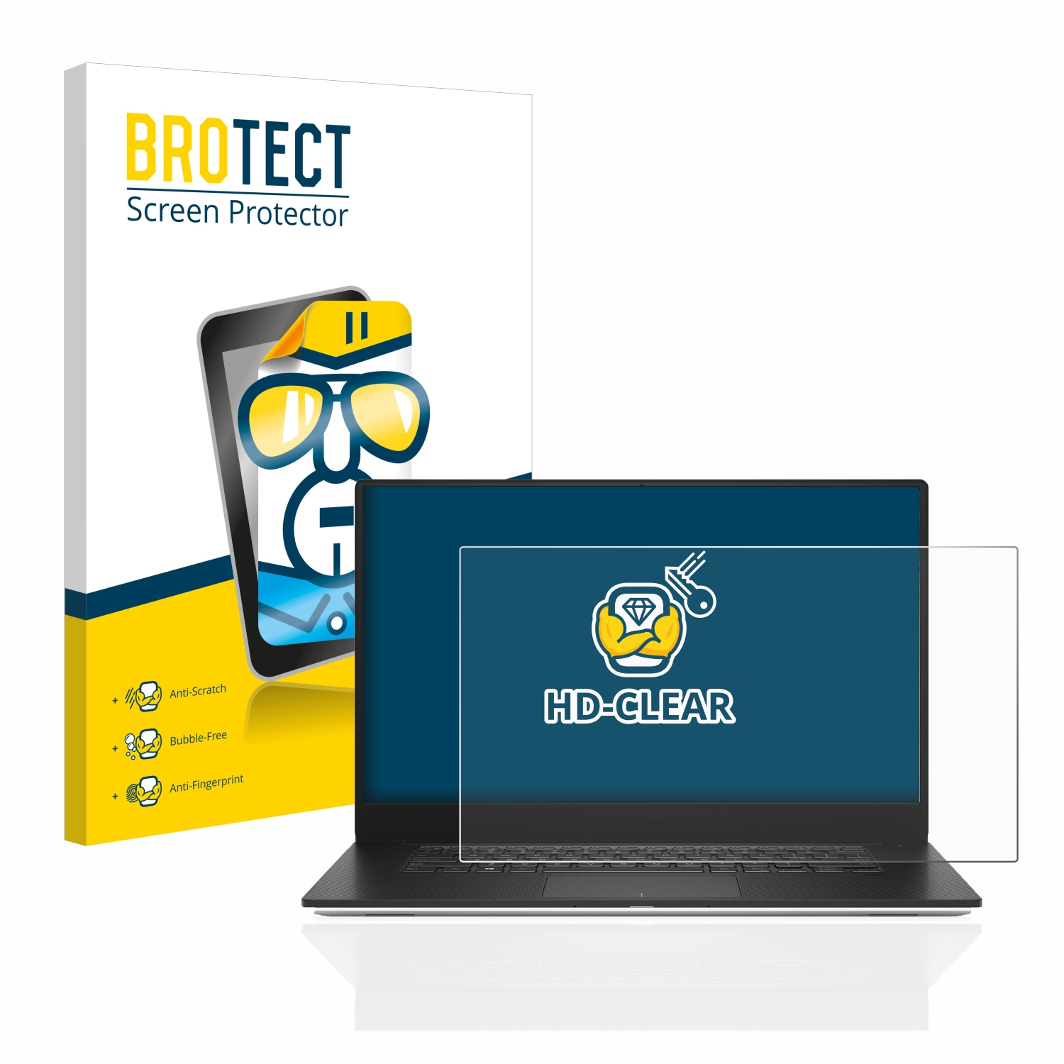 BROTECT klare Schutzfolie(für Dell XPS 9570 Non-Touch) 15