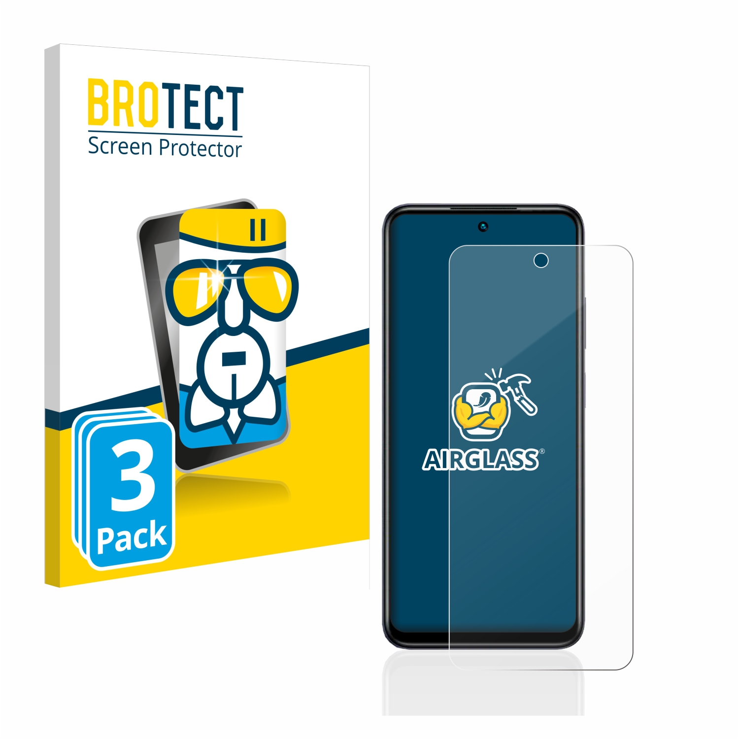 BROTECT 3x klare 30 Note Play) Infinix Airglass Schutzfolie(für