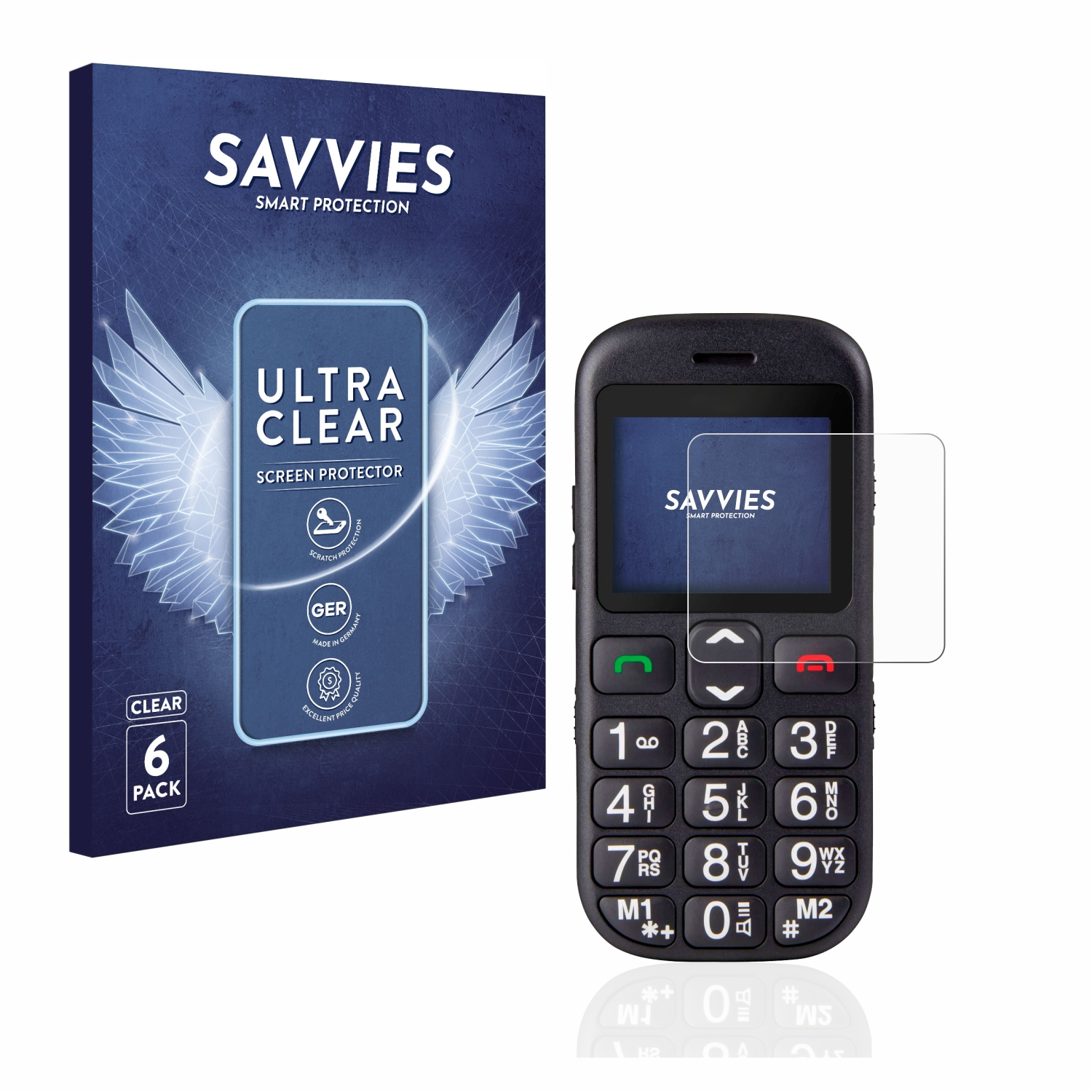 320c) Swisstone 6x BBM Schutzfolie(für SAVVIES klare