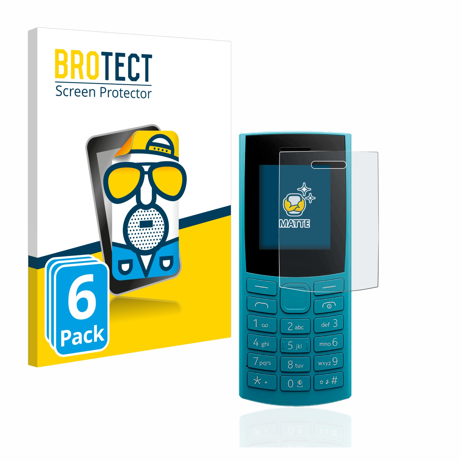 BROTECT 6x matte (2023)) 106 4G Nokia Schutzfolie(für