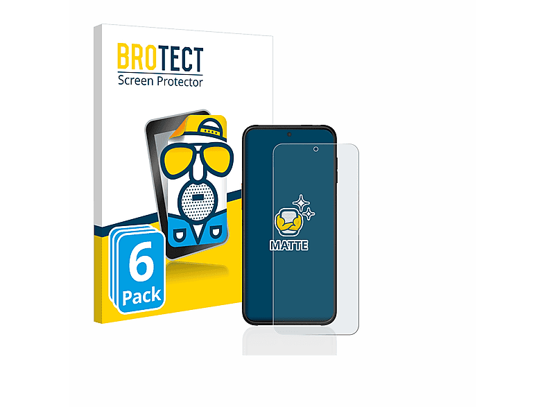 BROTECT 6x matte Galaxy Pro Xcover Samsung Schutzfolie(für 2)