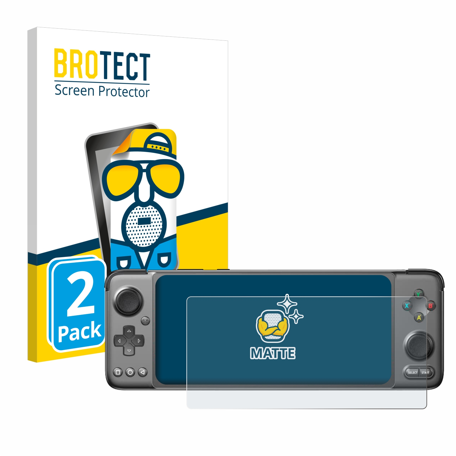 BROTECT 2x Gaming Android Schutzfolie(für Handheld) GPD XP matte