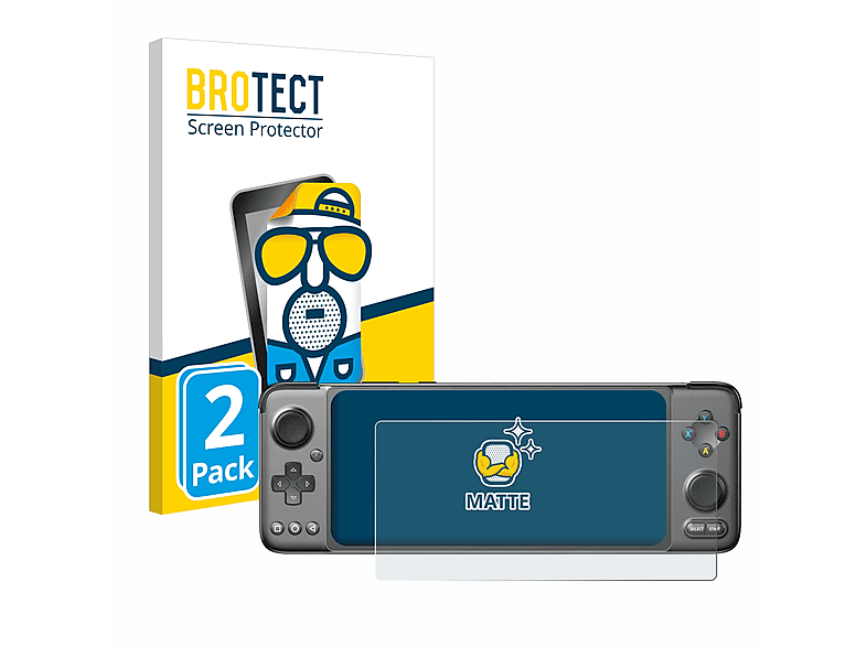 BROTECT 2x matte Schutzfolie(für GPD XP Android Gaming Handheld)