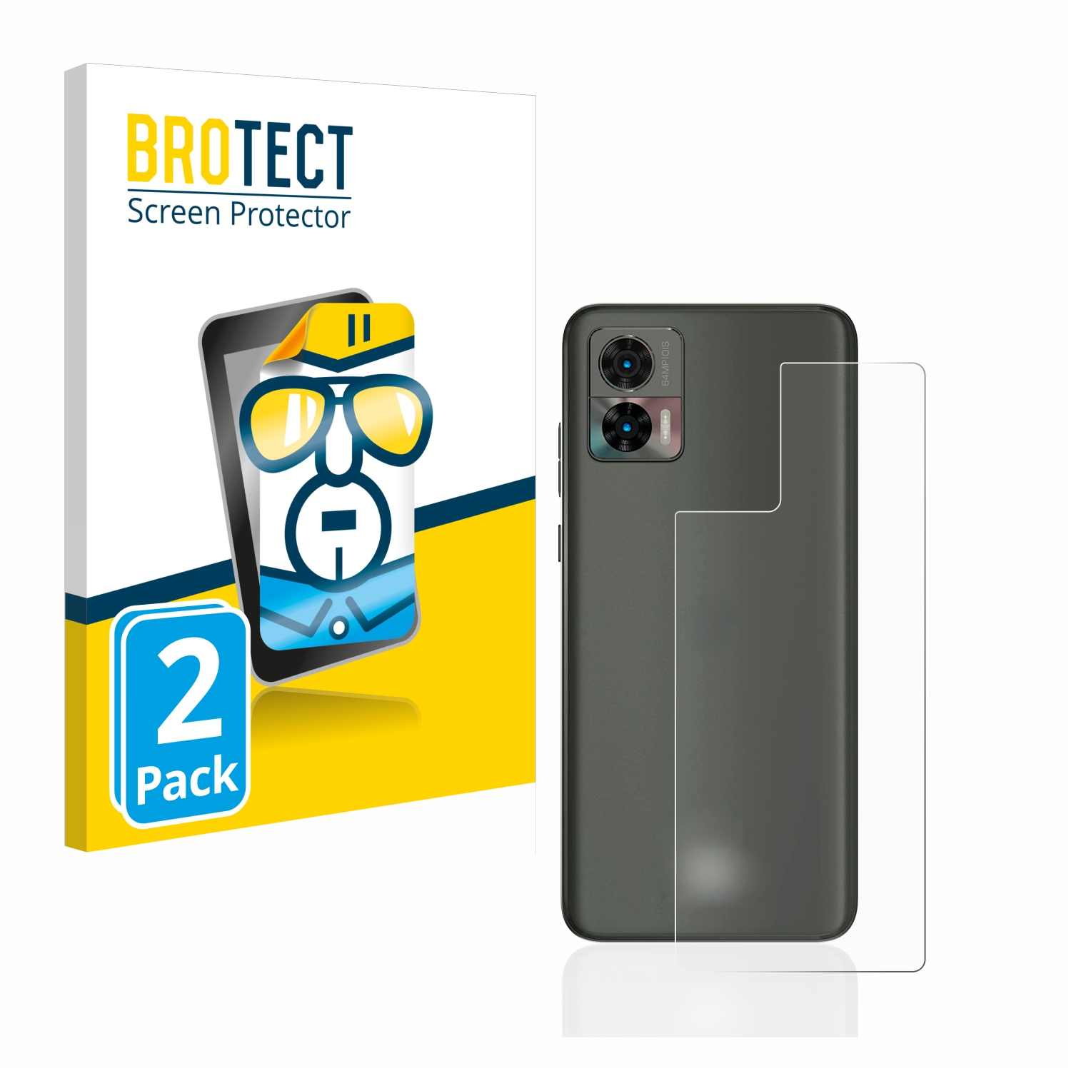 BROTECT 2x klare Schutzfolie(für 30 Edge Motorola Neo)