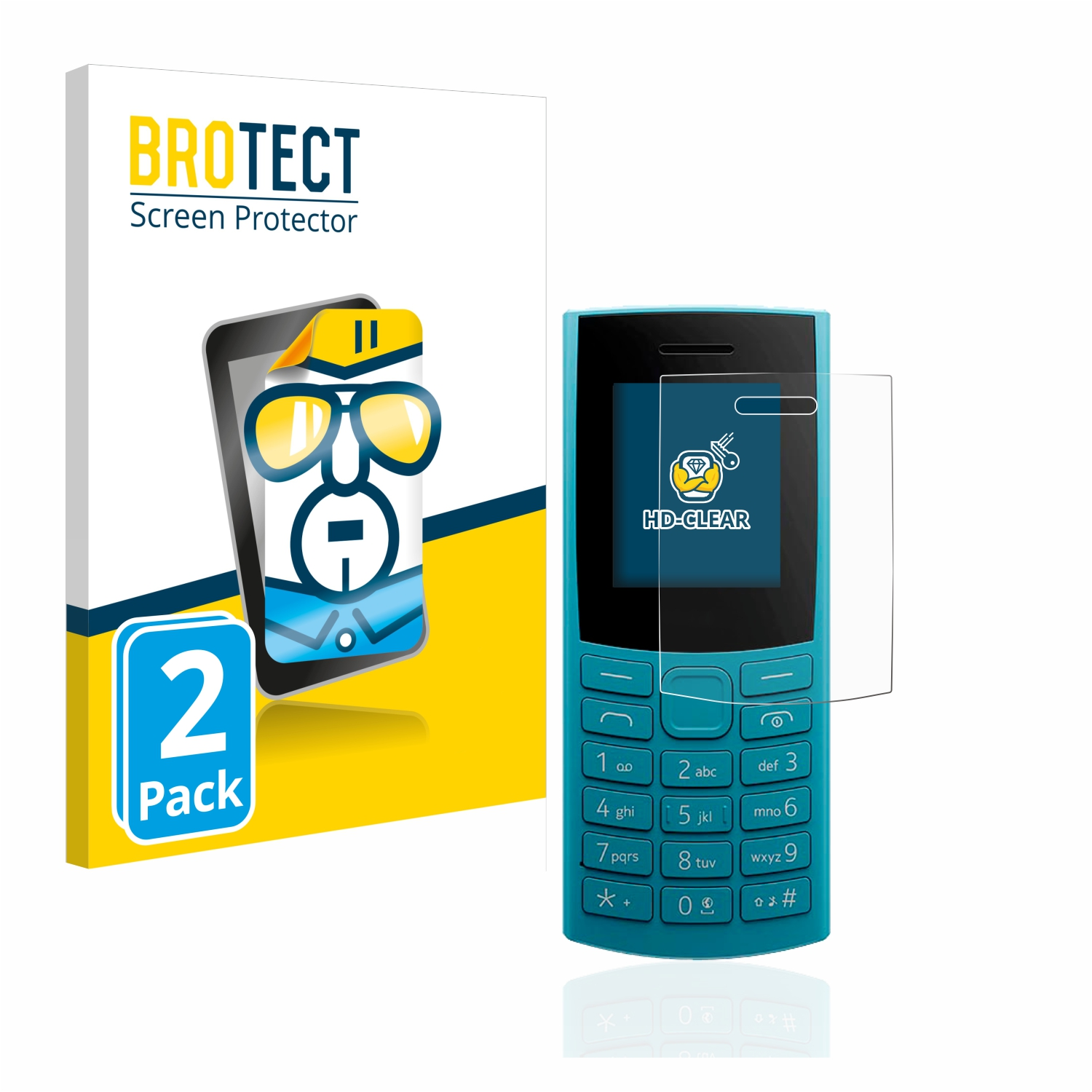 105 Nokia 4G (2023)) 2x BROTECT klare Schutzfolie(für