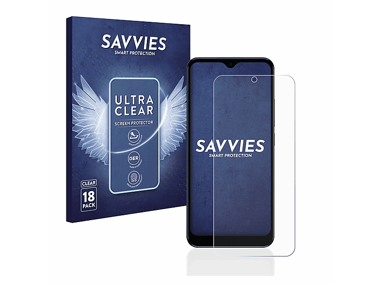 SAVVIES 18x klare Schutzfolie(für C110) Nokia