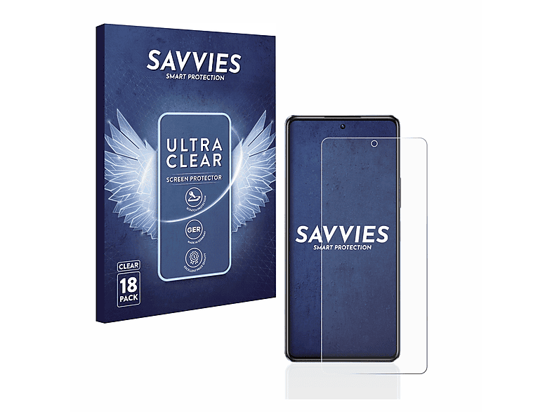 klare Note SAVVIES 30) Schutzfolie(für 18x Infinix