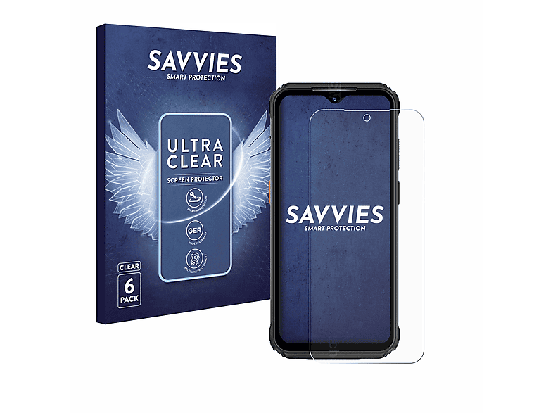 SAVVIES 6x klare 21) Schutzfolie(für Armor Ulefone