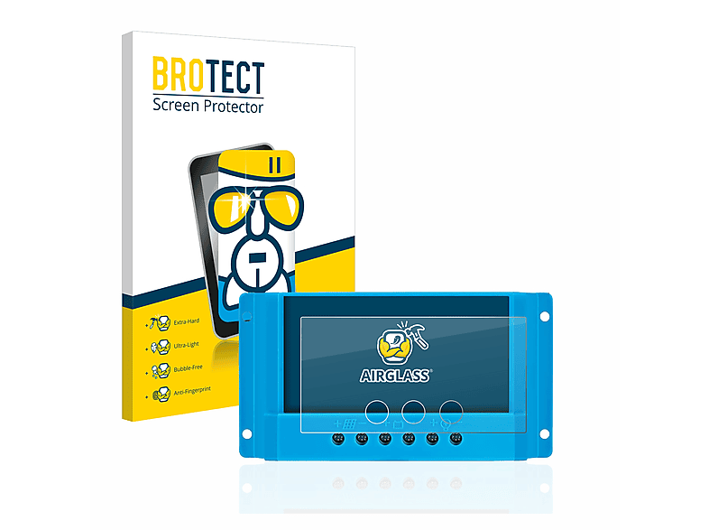 BROTECT Airglass klare Schutzfolie(für Thlevel PWM Solar Charge Controller 10A / 20A /30A 12V / 24V)