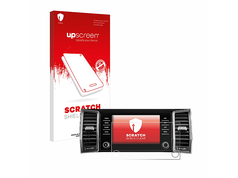 UPSCREEN Kratzschutz klare Schutzfolie(für Skoda Amundsen Kodiaq 2023 Infotainment System 8\