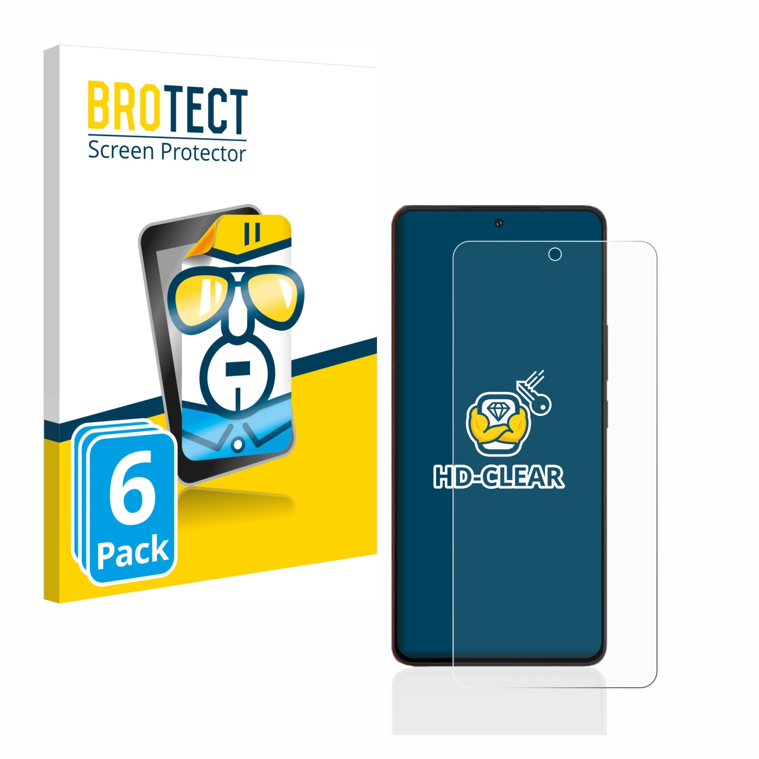 BROTECT klare Schutzfolie(für 8 Pro) 6x Vivo Neo iQOO
