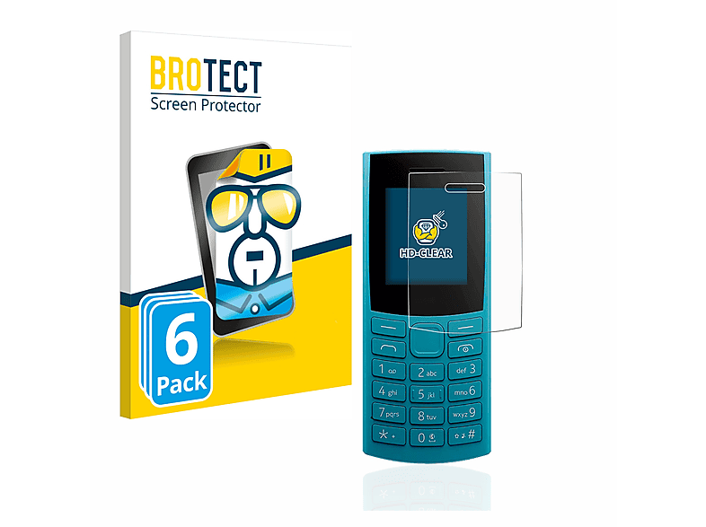 BROTECT 6x klare Schutzfolie(für Nokia 106 4G (2023))