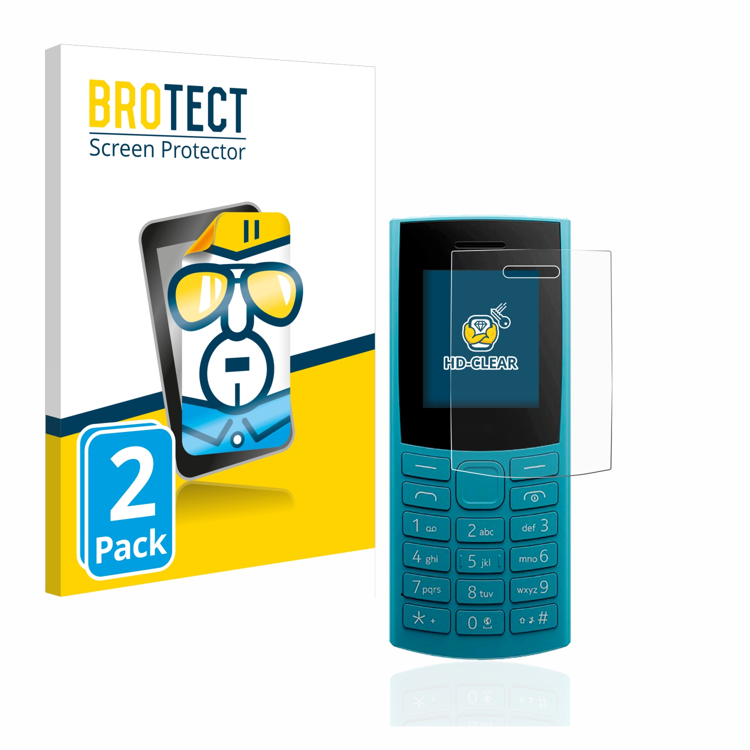 BROTECT 2x klare Schutzfolie(für 4G Nokia (2023)) 110
