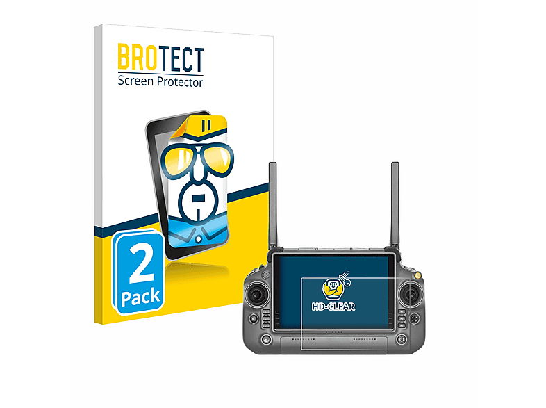 BROTECT Displayschutzfolie Für DJI RC Pro – 2 Stück, Ultraklar, Kratzfester Schutz Mit Anti-Fingerprint