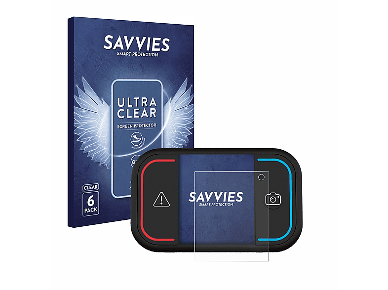 SAVVIES 6x Schutzfolie(für Saphe Mini) Drive klare