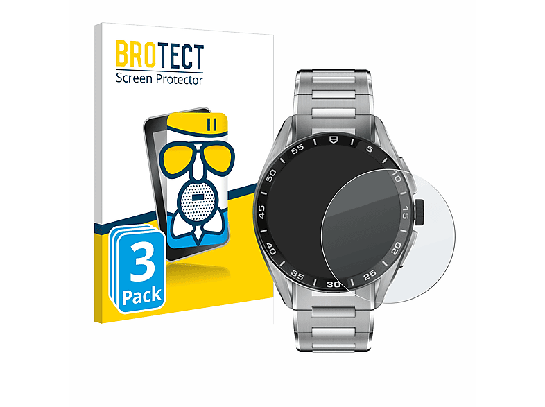 BROTECT 3x Airglass matte Schutzfolie(für TAG Heuer Connected  Calibre E4 (45 mm))