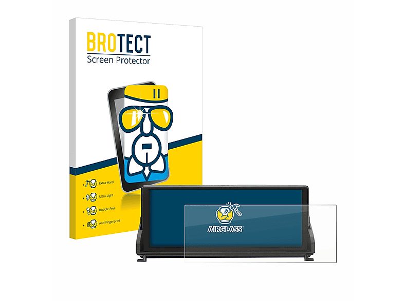 BROTECT Airglass klare Schutzfolie(für BMW Z4 E89 2009-2016 Infotainment System 10.25\
