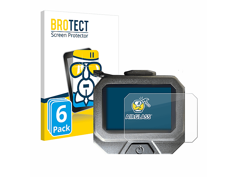 BROTECT 6x Airglass klare Schutzfolie(für Ducati Pro 2)