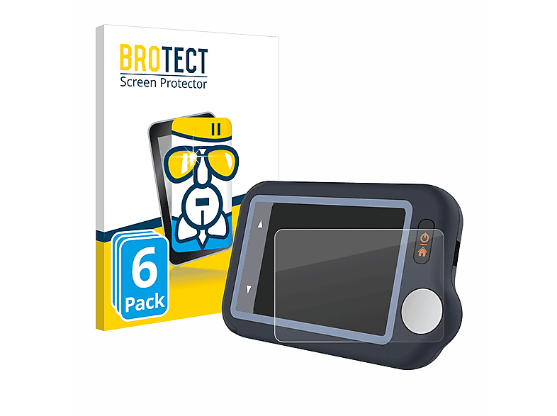 BROTECT 6x Airglass klare Schutzfolie(für Wellue Pulsebit EX EKG) | Schutzfolien & Schutzgläser