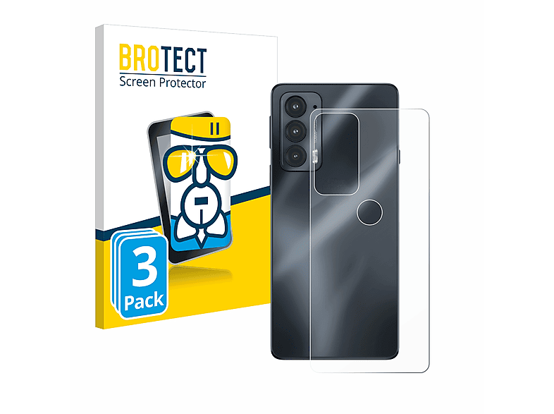klare Edge 3x Schutzfolie(für Motorola 20) BROTECT Airglass