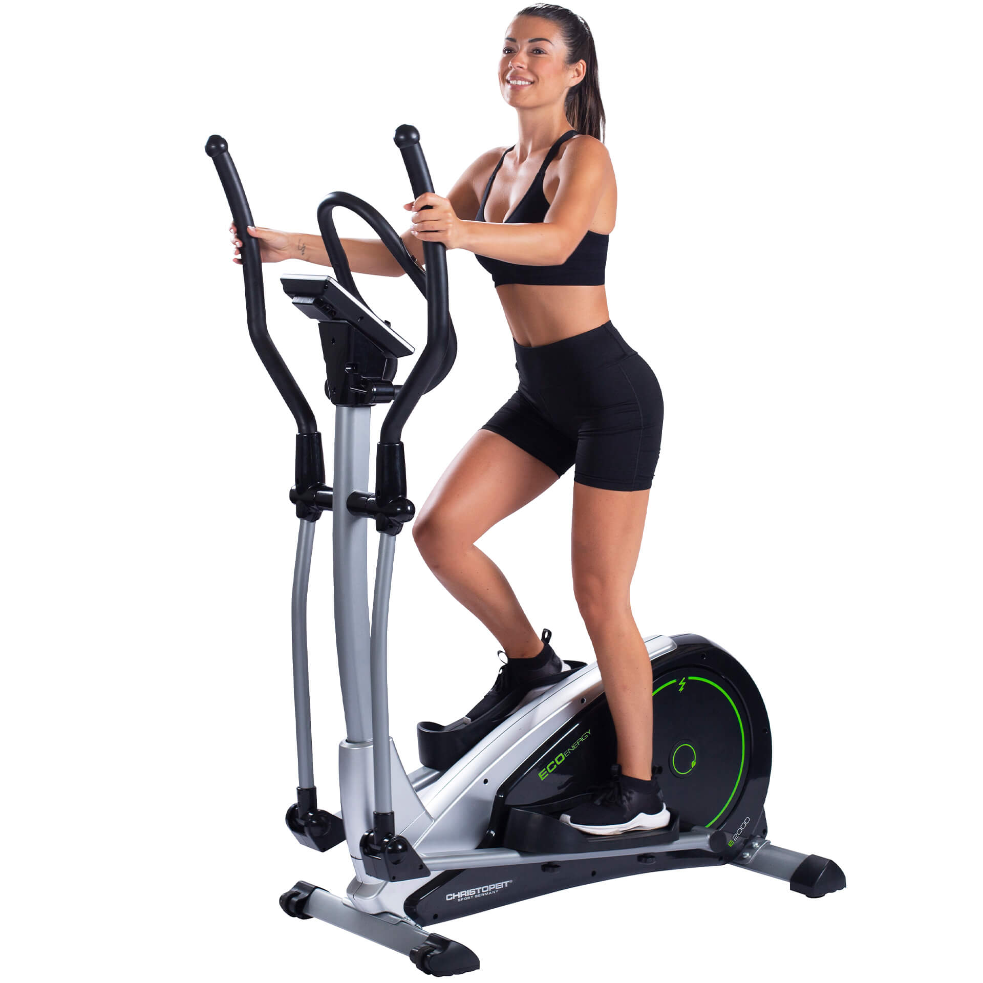 CHRISTOPEIT-SPORT GERMANY Ergometer ECO 2000 Crosstrainer Ergometer, Schwarz/Silber