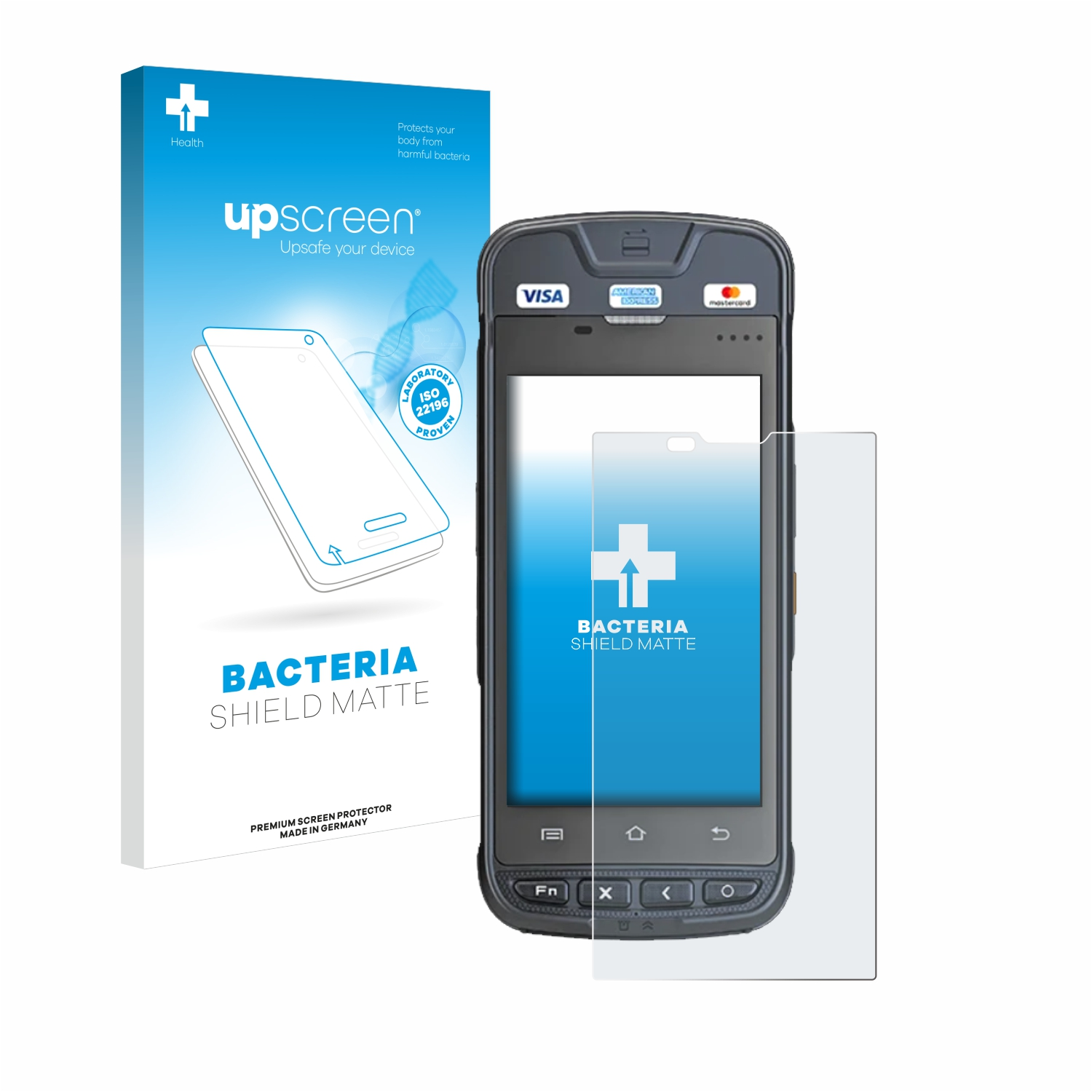 UPSCREEN antibakteriell entspiegelt matte Schutzfolie(für Urovo i9000s)