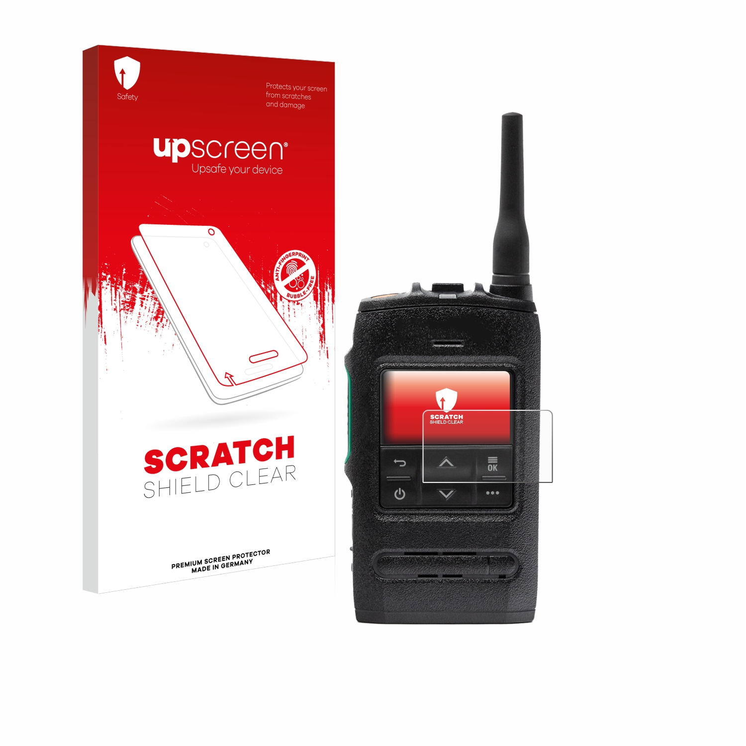 UPSCREEN Kratzschutz klare Schutzfolie(für Radio) Motorola Tetra ST7500 Compact