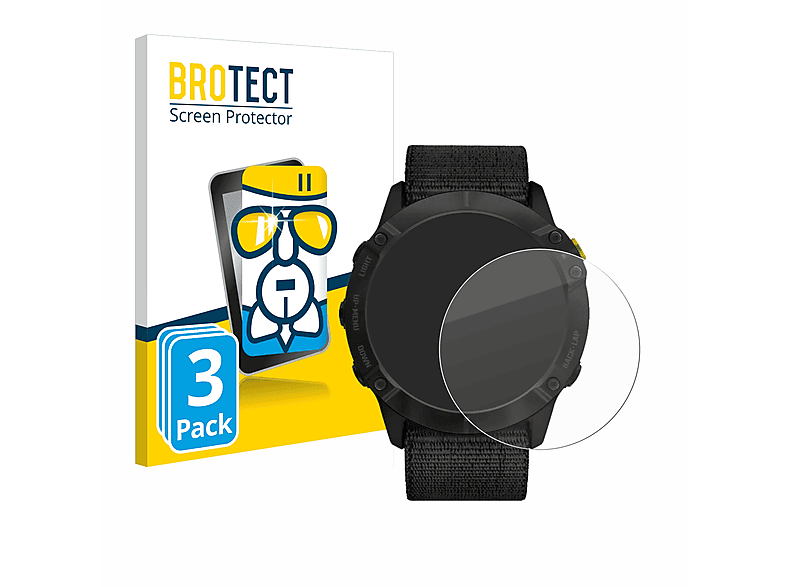 BROTECT 3x Airglass klare Schutzfolie(für Garmin Enduro)