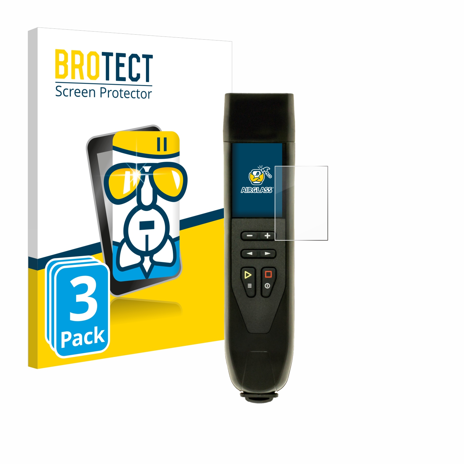 3x Airglass BROTECT Stick klare RigExpert 230) Schutzfolie(für
