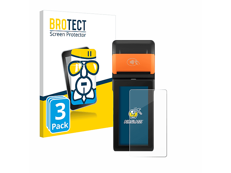 BROTECT 3x Airglass klare Schutzfolie(für Sunmi P2 SE)