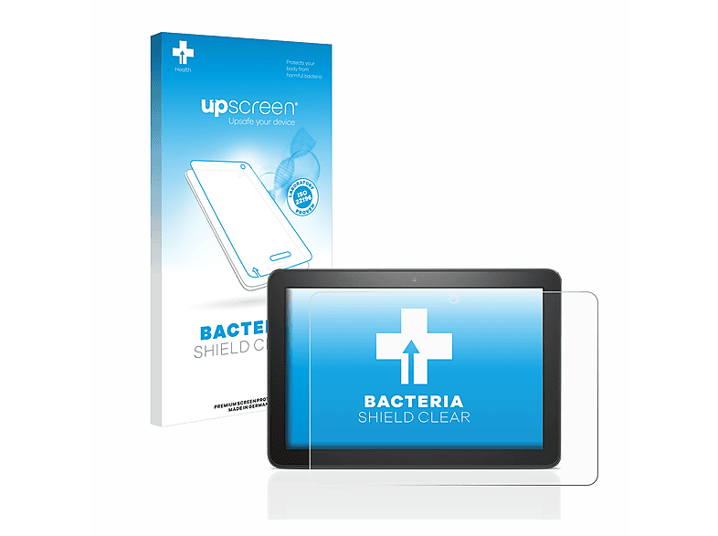 UPSCREEN antibakteriell klare Schutzfolie(für Amazon Fire HD 8 2020 (10. Gen.)) | Tabletschutzfolien