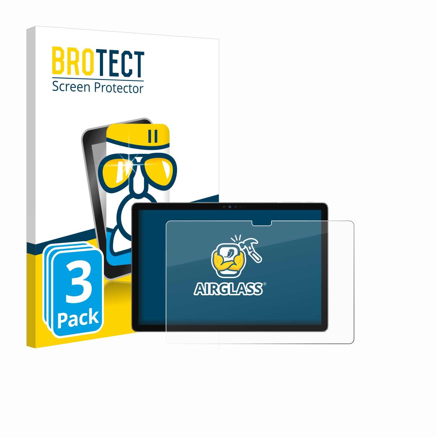 BROTECT 3x Schutzfolie(für Ulefone Airglass A8) klare Tab