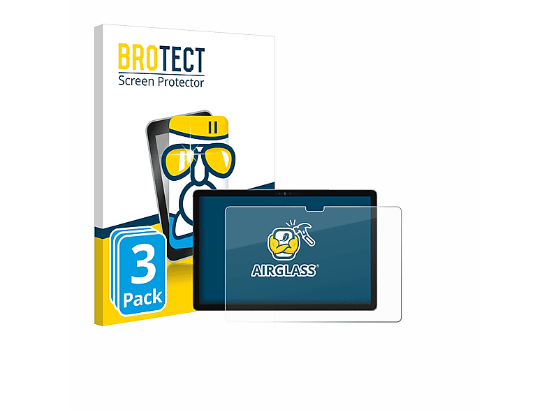 BROTECT 3x Airglass klare Schutzfolie(für Ulefone A8) Tab