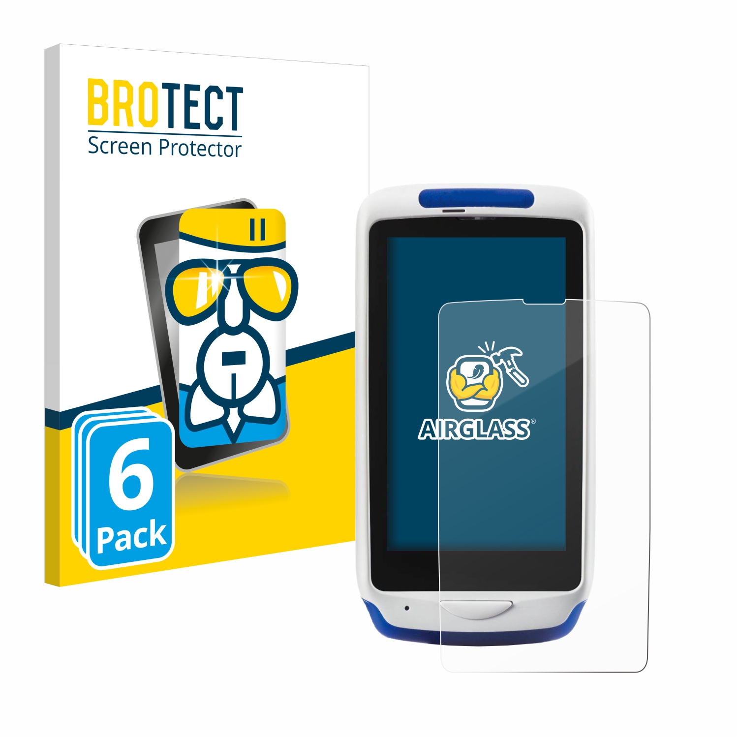 BROTECT 6x Airglass klare Schutzfolie(für Joya 22) Touch Datalogic