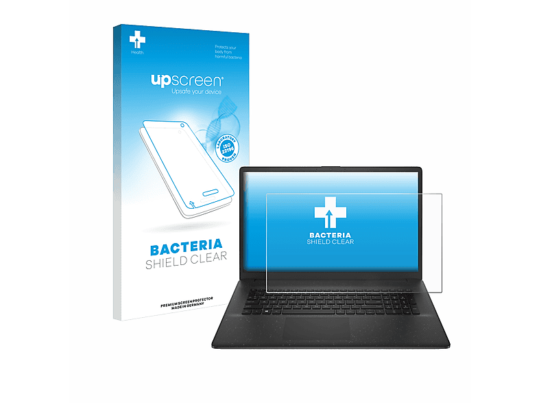 antibakteriell Schutzfolie(für HP 17-cn0234ng) klare UPSCREEN