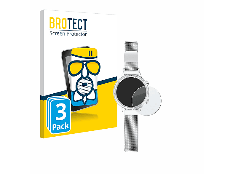 BROTECT Schutzfolie(für Lady) Aligator matte 3x Airglass Watch