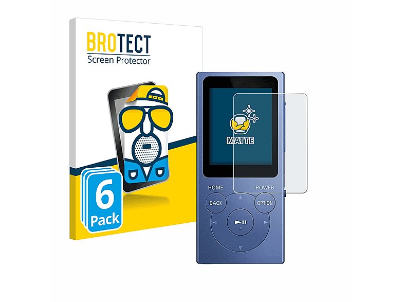 Schutzfolie(für Walkman NW-E394) 6x BROTECT Sony matte